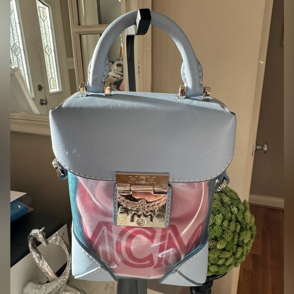 MCM Berlin Transparent Block Mini Crossbody/Shoulder Bag - EUC